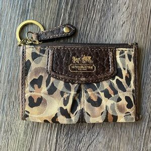 Coach Madison Animal Print Coin Purse